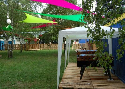 Csocsó asztalok fesztiválra vip vendégeknek - Sziget 2006 - Pesti - Est VIP -Budapest