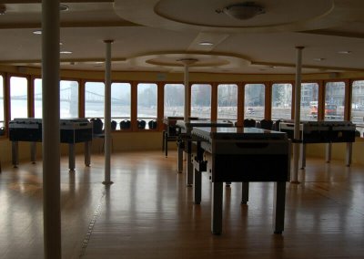 Csocsó asztalok Sony dealer találkozón - Európa rendezvényhajó - Budapest